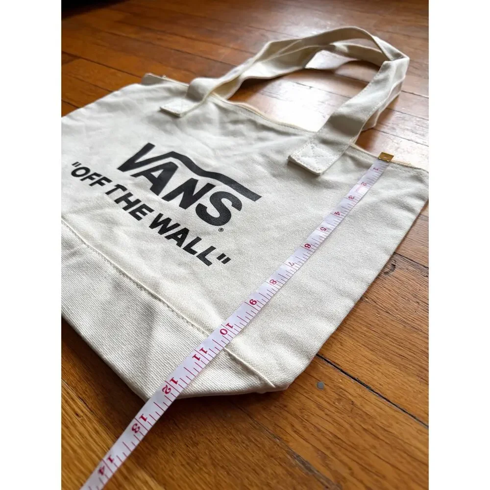 VANS ‘Off The Wall’ Zippered Canvas Tote (NWOT)